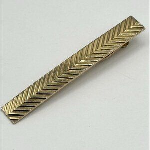 Vintage Hickok large gold tie clip